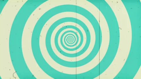 Vintage Hypno Circle HD Video stock 32688225