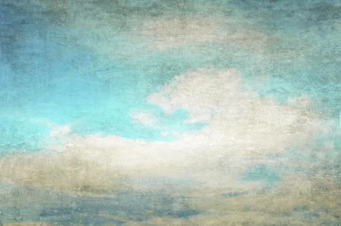 Vintage image of cloudy sky Stock Illustration