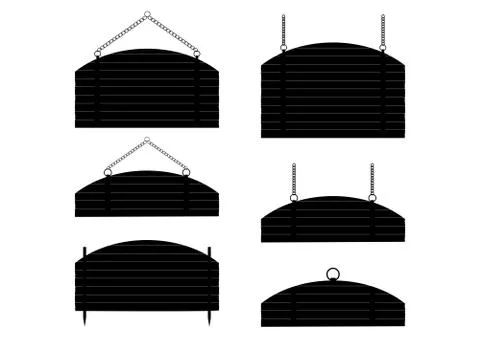 Vintage information boards. Stock Illustration