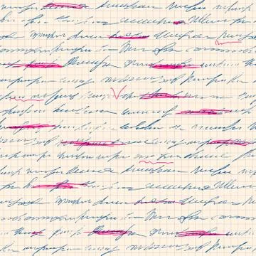 Vintage inscriptions pattern. Seamless background. Vector image. Illustrazione stock