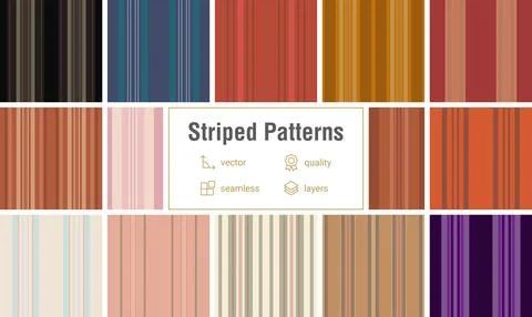 Vintage inspired striped lines pattern. Seamless vector background created .. イラスト素材
