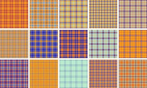 Vintage inspired tartan seamless pattern. Vector plaid background created f.. Stockillustratie