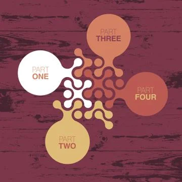 Vintage interface design template. Stock Illustration