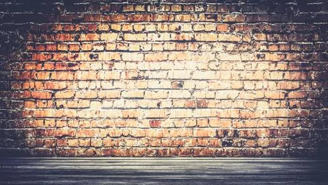 Vintage interior background. 3d rendering Stock Photos