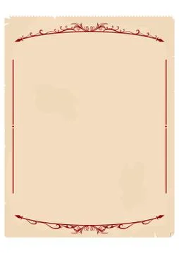 Vintage invoice Stock Illustration