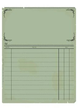 Vintage invoice Stock Illustration