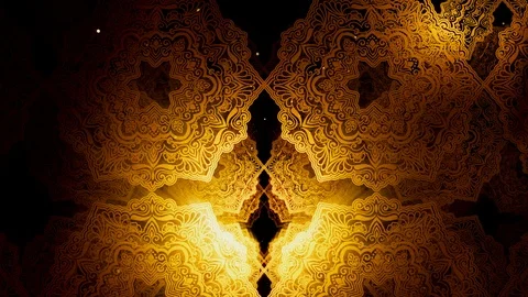 Vintage Islamic Pattern Video stock 127012294