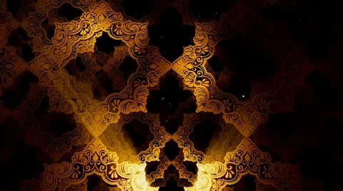 Vintage Islamic Pattern Stock Illustration