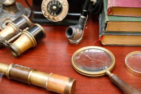 Vintage items close up Foto stock