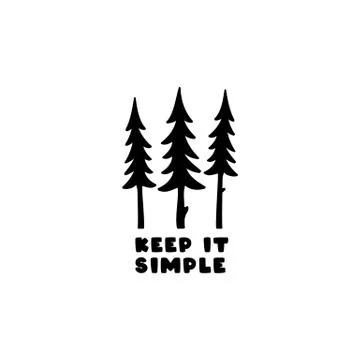Vintage keep it simple logo designs. Outdoor adventure line art scene, hiking Illustrazione stock