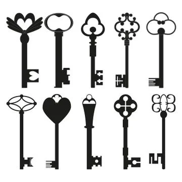 Vintage keys Stock Illustration