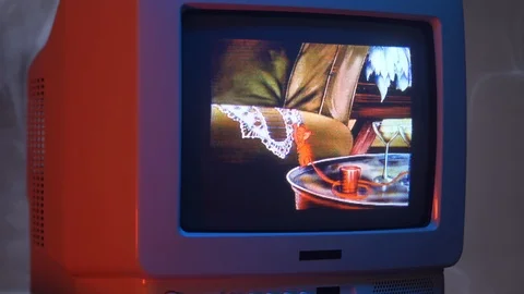 Vintage Kids Cartoon on a 80s 90s Retro ... | Stock Video | Pond5