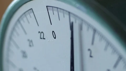 Vintage kitchen scales Stock Footage 78224932