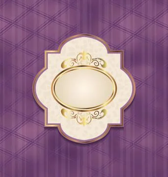 Vintage label with design elements Illustrazione stock