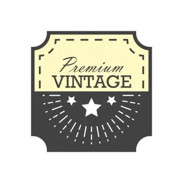 Vintage label design vector illustration. Template for you logo, letters an.. 스톡 일러스트