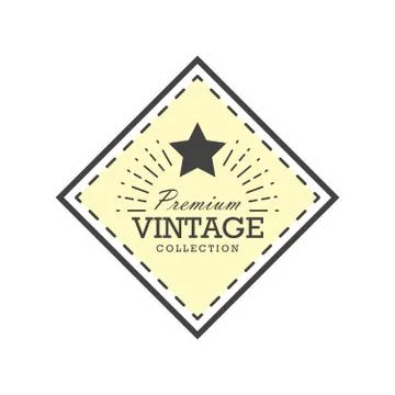 Vintage label design vector illustration. Template for you logo, letters an.. 库存插图