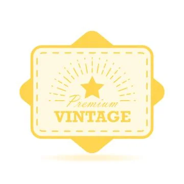 Vintage label design vector illustration. Template for you logo, letters an.. Stock Illustration