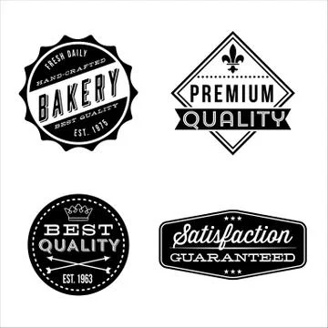Vintage Label Designs Stock Illustration