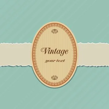 Vintage label Stock Illustration