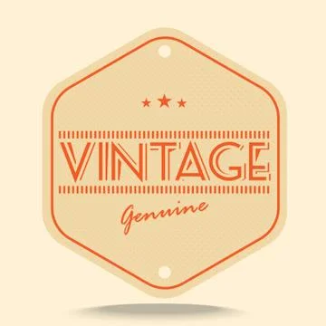 Vintage Label Stock-Illustration
