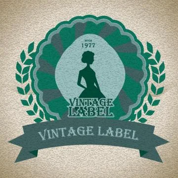 Vintage Label Stock-Illustration