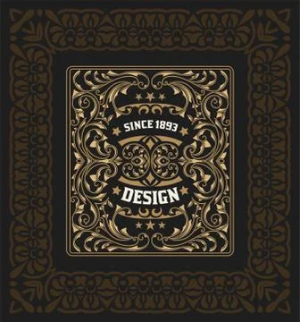 Vintage label premium - vector Stock Illustration