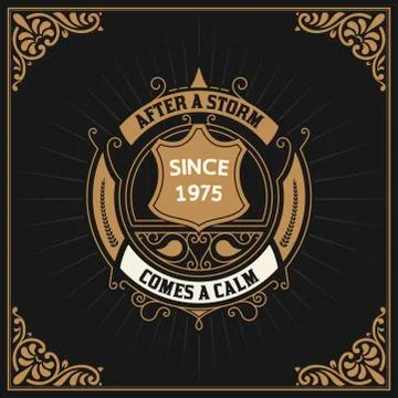 Vintage label premium - vector Stock Illustration