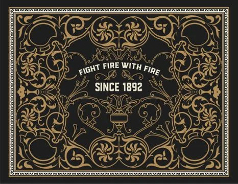 Vintage label premium - vector Stock Illustration