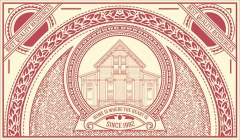 Vintage Label. Vector resources. Stock Illustration