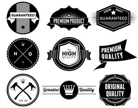 Vintage labels. Bitmap collection Stock-Illustration