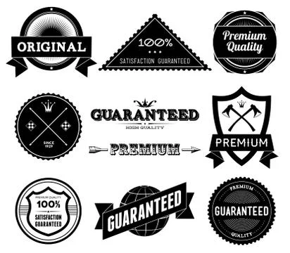 Vintage labels. Bitmap collection Stock-Illustration