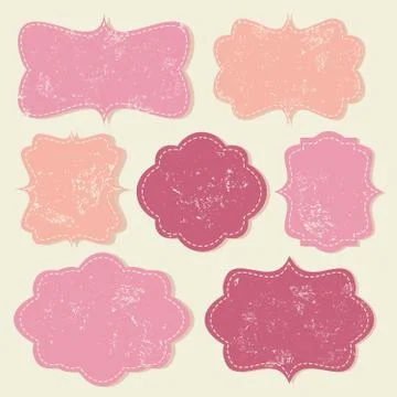 Vintage labels collection Stock Illustration