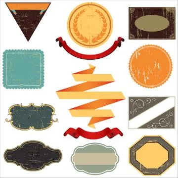 Vintage Labels Designs Stock Illustration