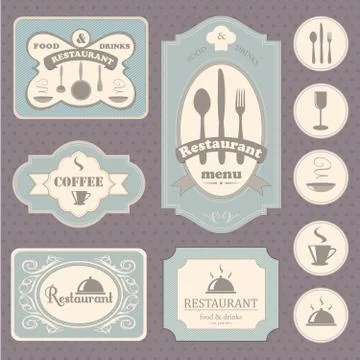 Vintage labels Stock Illustration