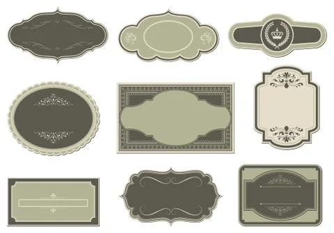 Vintage Labels Stock Illustration