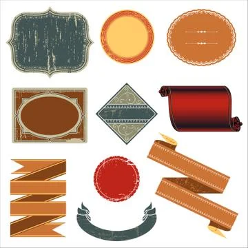 Vintage Labels Stock Illustration