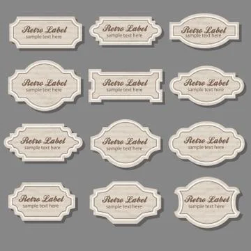 Vintage labels Stock Illustration