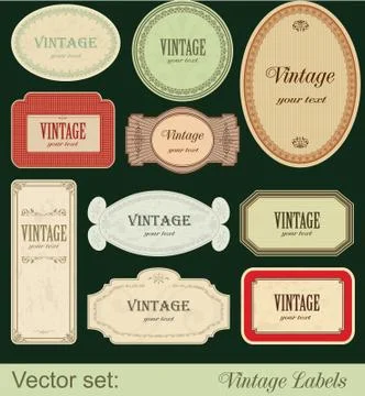 Vintage labels Stock Illustration