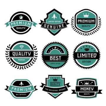 Vintage labels set Stock Illustration