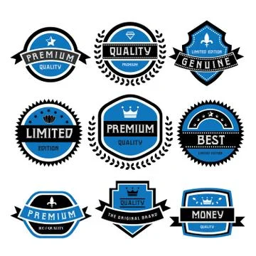 Vintage labels set Stock Illustration