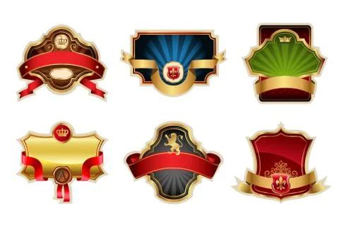Vintage labels set Stock Illustration