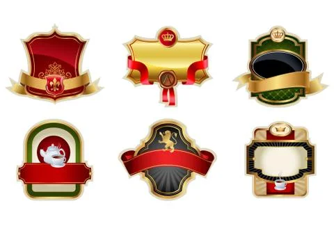 Vintage labels set Stock Illustration