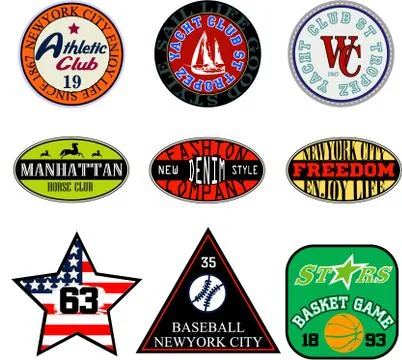 Vintage Labels set Stock Illustration