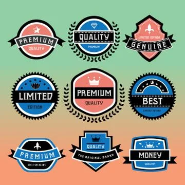 Vintage labels set Stock Illustration