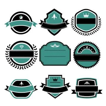 Vintage labels set Stock Illustration