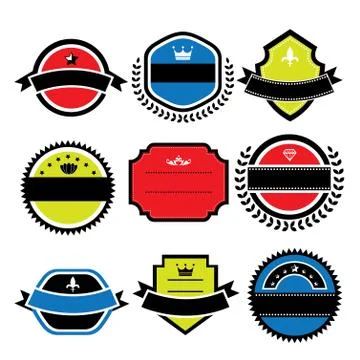 Vintage labels set Stock Illustration