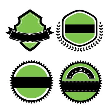 Vintage labels set Stock Illustration
