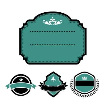 Vintage labels set Stock Illustration