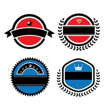 Vintage labels set Stock Illustration