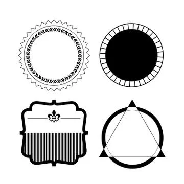 Vintage labels set Stock Illustration